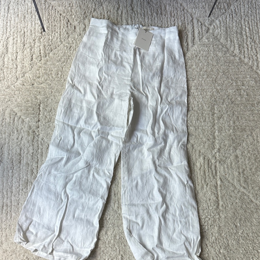 DISSH Flick White Linen Pant